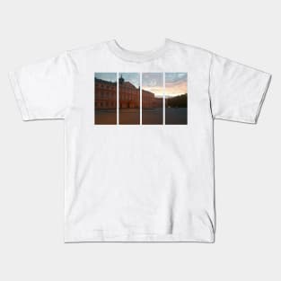 The Rastatt castle is also known as Residenzschloss Rastatt  in the Baden-Wurttemberg: it is a Baroque schloss. Shot at the sunset in a cloudy summer day. Germany Kids T-Shirt